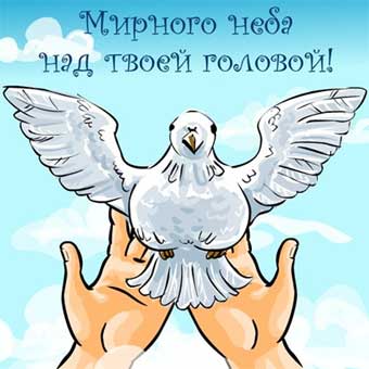 Мирного неба над твоей головой!!!